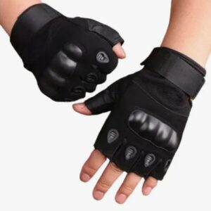 Guantes Medio Dedo Antideslizantes con Refuerzo en Nudillos