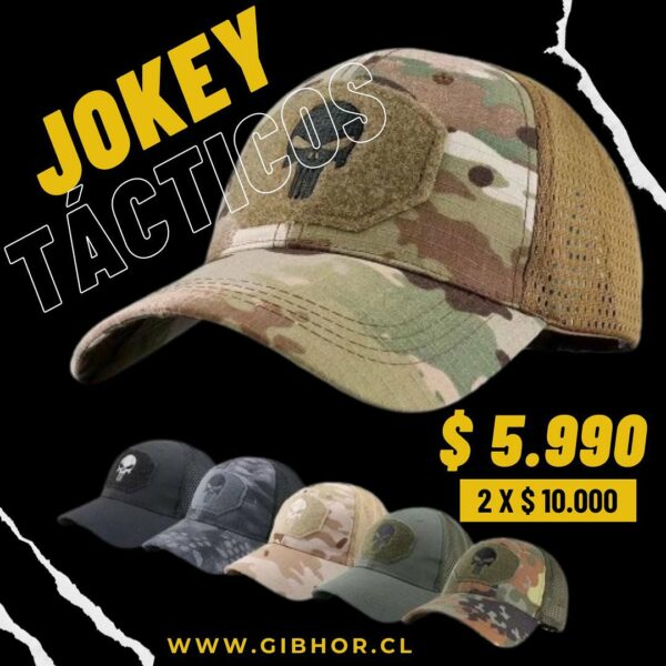 Jockey Táctico Con Malla Bordado - Imagen 2