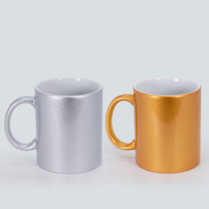 Tazón Sublimable Dorado-Plateado 11 Oz