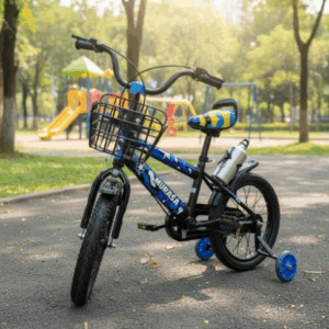 Bicicleta Aro 16 Infantil Con Ruedas De Aprendizaje Azul