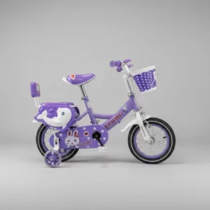 Bicicleta Aro 16 Infantil Con Ruedas De Aprendizaje Violeta