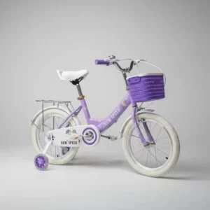 Bicicleta Aro 12 Infantil Con Ruedas De Aprendizaje Violeta